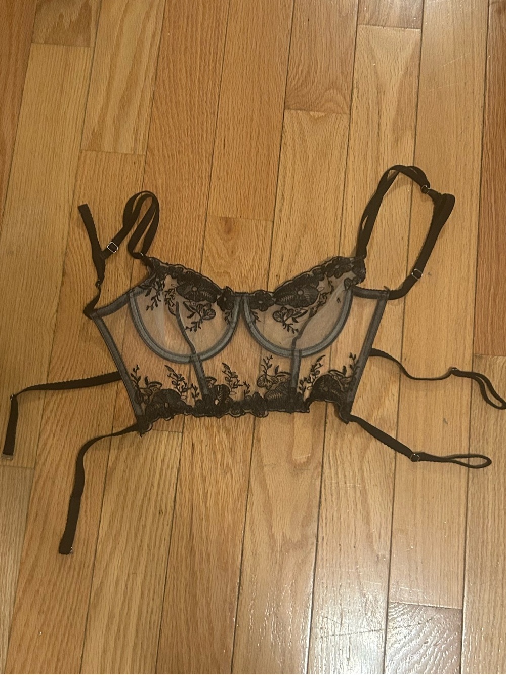 Sheer corset